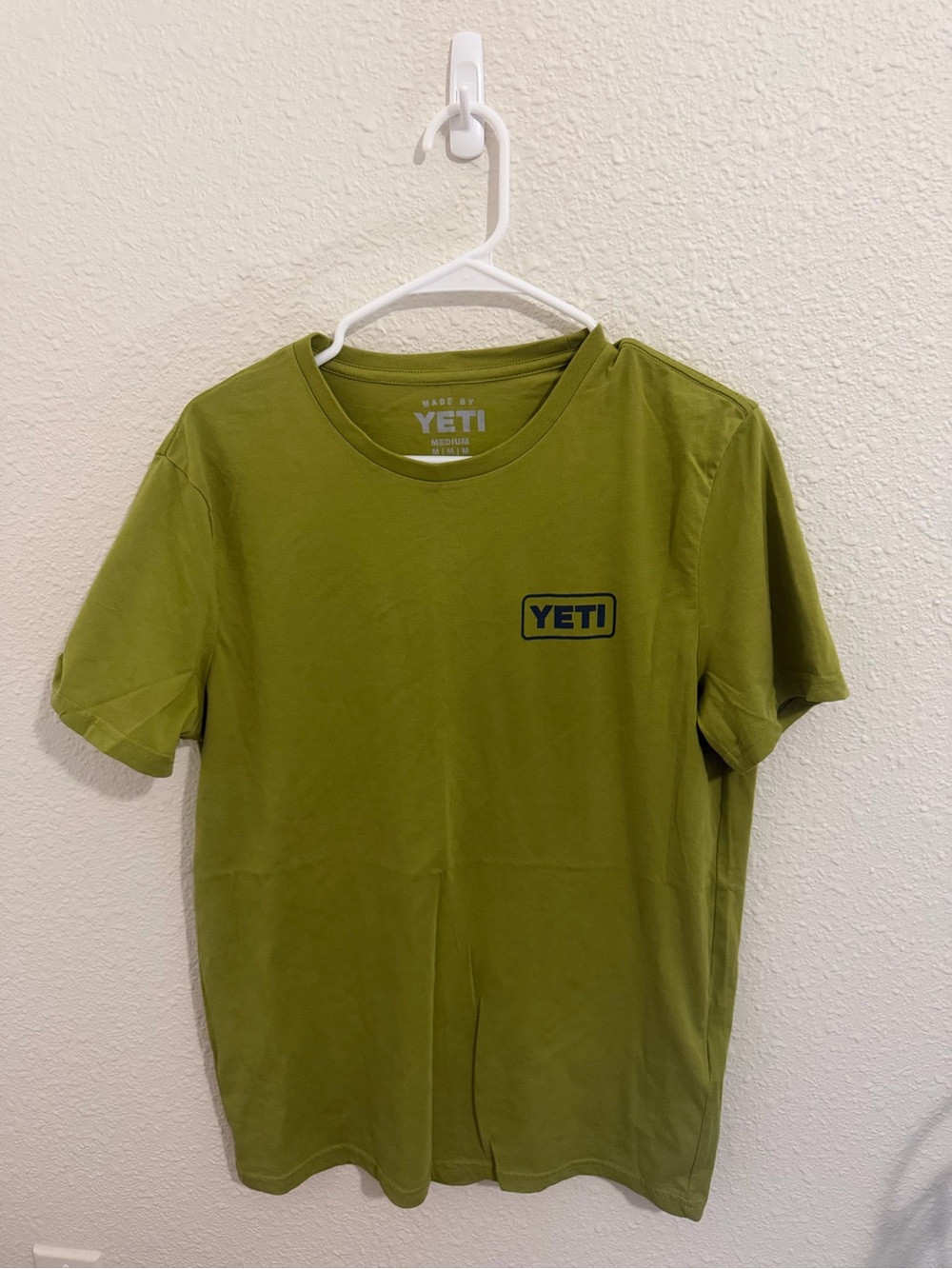 Yeti Olive Green Logo Crew Tee Size M